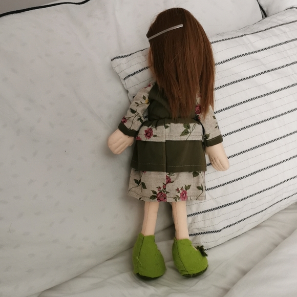 Handmade soft doll, hand painted face, new, beautiful - Picture 3 of 5